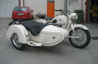 moto y sidecar Bmw R60-2 Steib TR500 (año 1966)